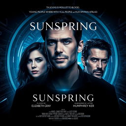 A visually striking movie poster for the film titled 'Sunspring'