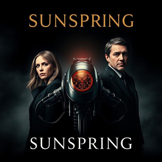 A captivating movie poster for the film titled 'Sunspring'