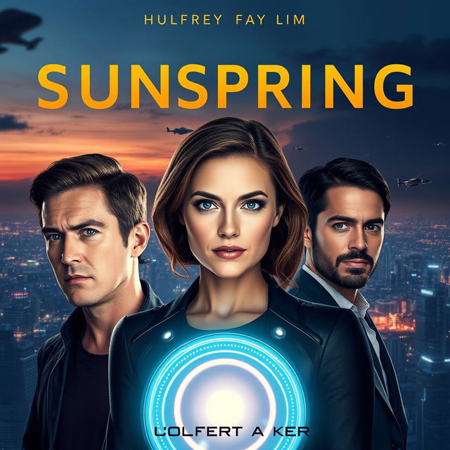 An eye-catching poster for the short film 'Sunspring', capturing the essence of a futuristic drama