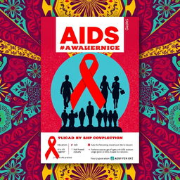 A striking and engaging AIDS awareness poster, featuring a strong visual impact