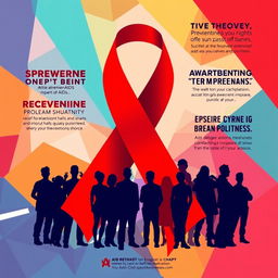 An eye-catching and compelling AIDS awareness poster designed to captivate and educate the audience