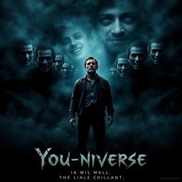 A chilling film poster for a horror movie titled "You-niverse"