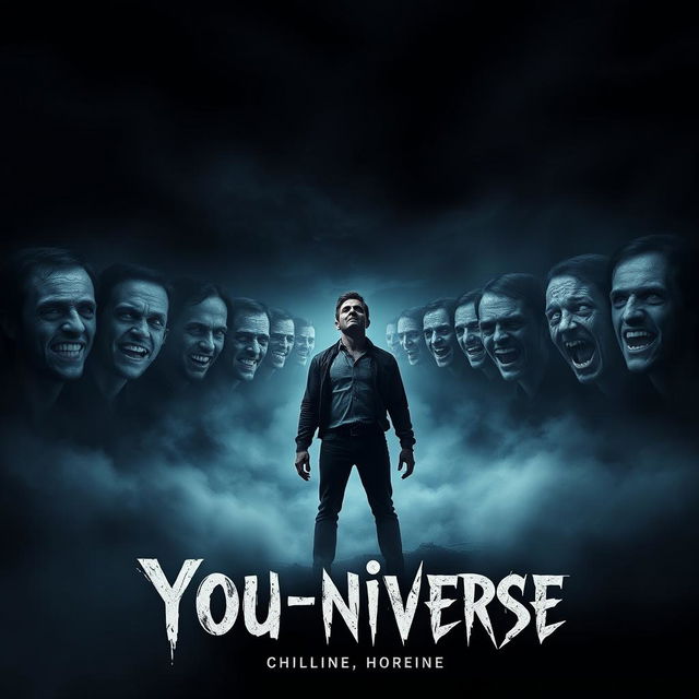 A chilling film poster for a horror movie titled "You-niverse"