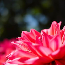 A close-up of a beautifully blooming flower in vibrant colors, showcasing intricate petals and delicate details