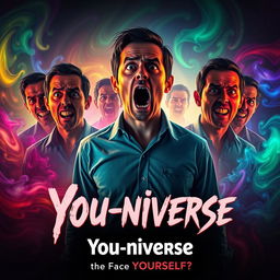 An eerie film poster for a horror movie titled "You-niverse"