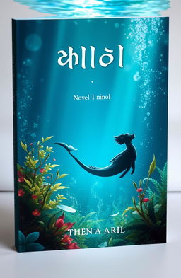 A captivating book cover for a novel titled 'জলচর', written by 'এম এ হোসাইন'