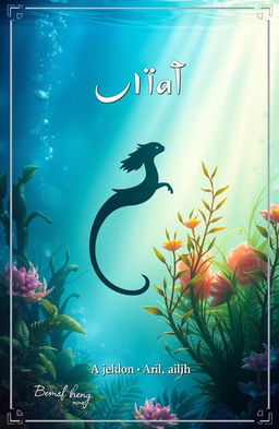 A captivating book cover for a novel titled 'জলচর', written by 'এম এ হোসাইন'