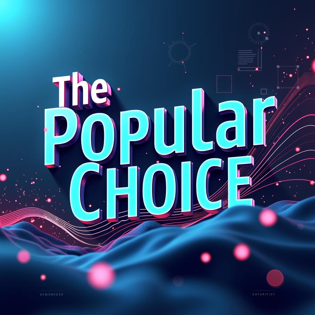 A beautifully designed technology poster featuring the title 'The Popular Choice'