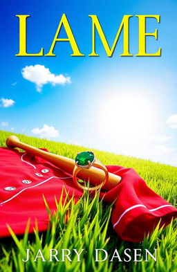 A vibrant, inviting book cover featuring a sunlit field with lush, green grass