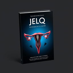 A sleek and modern book cover design featuring a stylized anatomical representation of the male reproductive system, incorporating elements of artistic anatomy and fitness