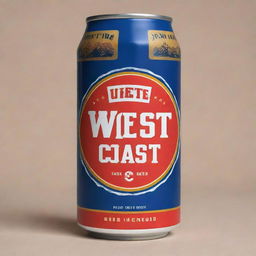 Create a minimalist and vibrant A3 and A4 poster as well as a 1080 x 1350 pixels Facebook post showing a superimposed branding of 'West Coast Lager' on a tap decal with beer being poured into a glass. Include the text 'Taste the North West' with the 'North West Brewing Co' logo in Chuck Noon font. Incorporate their social handles for Facebook (@northwestbrew), Instagram (@northwestbrew), and TikTok (@northwestbrewingkarratha).