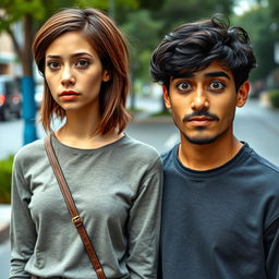 An unattractive-looking 19-year-old female with Latin features, tall with hooded eyes, sporting a Velma-style brown haircut