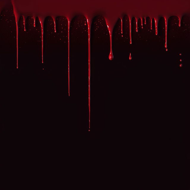 A horror movie poster with a deep black backdrop and vibrant crimson blood drips. The movie title is written in a smeared white font.