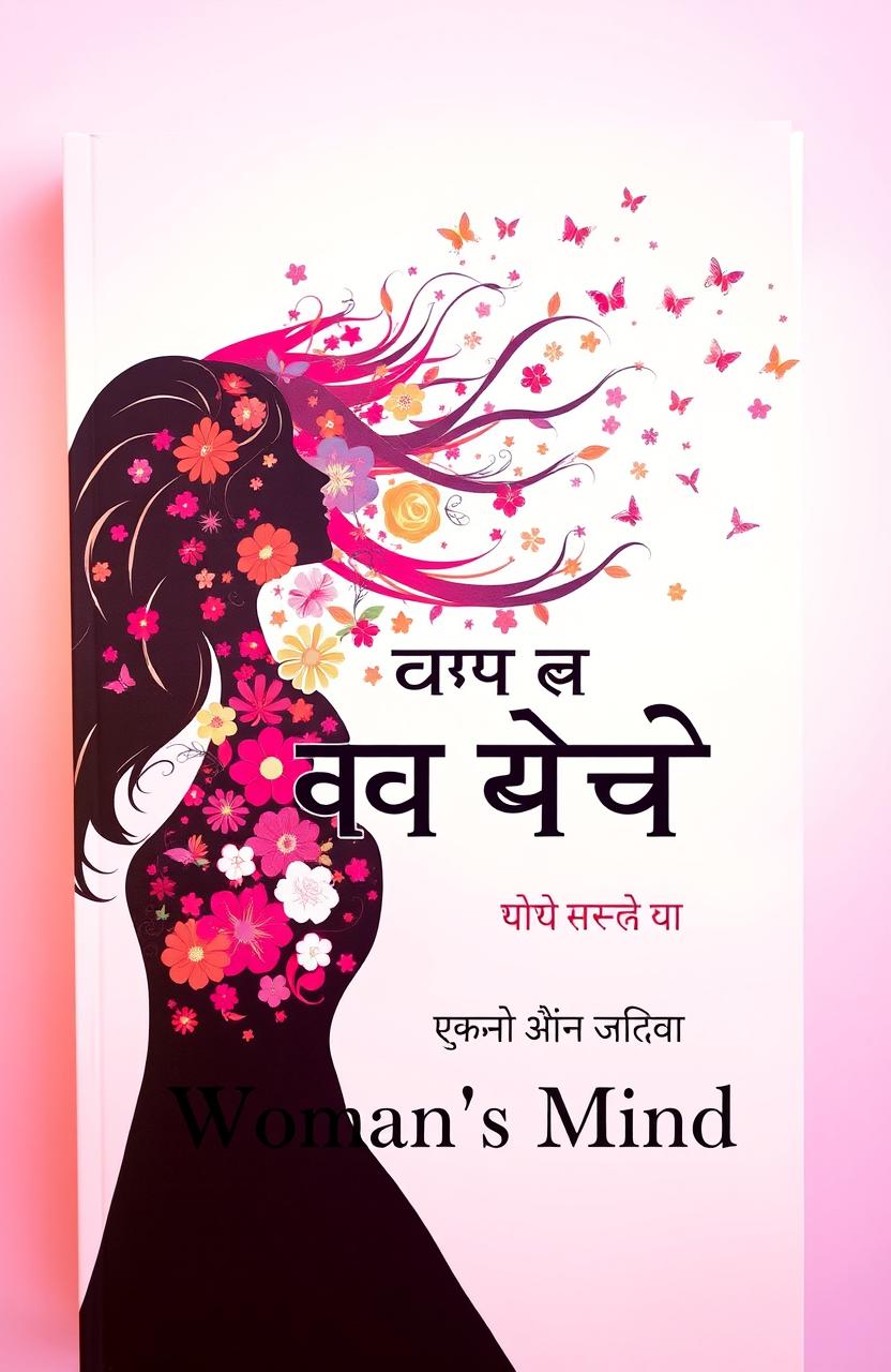 A beautifully designed book cover for a book titled 'स्त्री मन' (Woman's Mind)