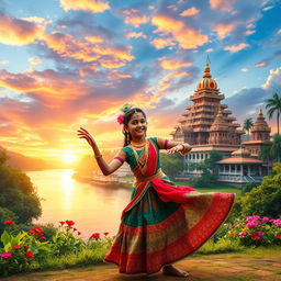 A captivating book cover featuring a vivid background of Katharagama in Sri Lanka