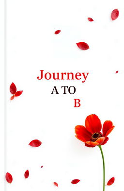 A minimalist book cover featuring a white background