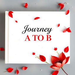 A sophisticated book cover featuring a bright white background