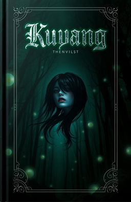A visually captivating book cover for the title 'Kuyang', featuring a mysterious and eerie atmosphere
