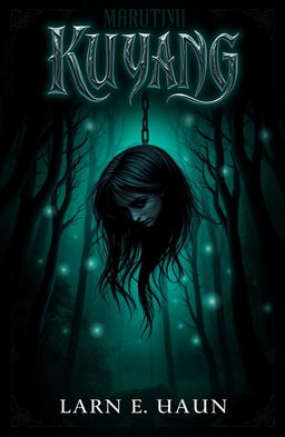 A visually captivating book cover for the title 'Kuyang', featuring a mysterious and eerie atmosphere