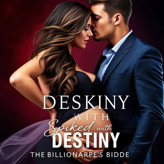 A striking romance book cover for "Spiked with Destiny: The Billionaire's Bride