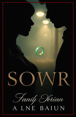 A dramatic and dark book cover design featuring a dimly lit, foggy street as the background