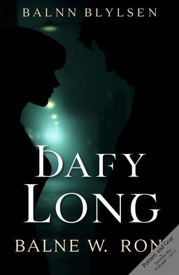 A dramatic and dark book cover design featuring a dimly lit, foggy street as the background