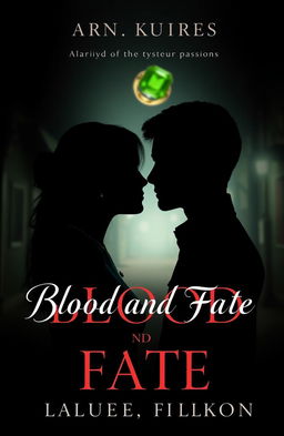 A book cover design featuring a dramatic and dark tone