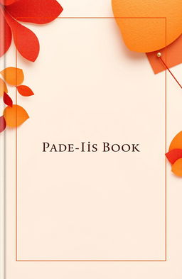 A cover design for a paper sample book featuring a modern design