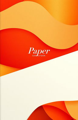 A cover design for a paper sample book featuring a modern design