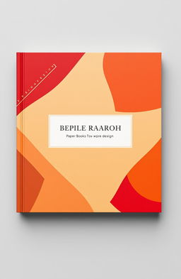 A cover design for a paper sample book featuring a modern design