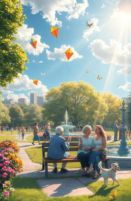 A serene and whimsical scene capturing the beauty of small, joyful moments in life