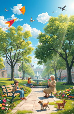 A serene and whimsical scene capturing the beauty of small, joyful moments in life