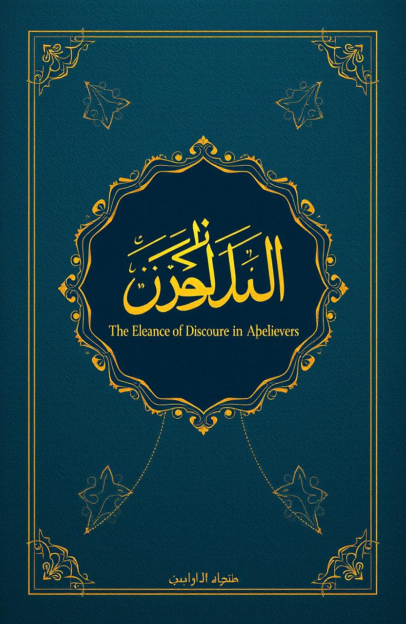 A book cover design for a poetry collection titled "حسن المقال في ترتيب الأكفار" (The Elegance of Discourse in Organizing Disbelievers)