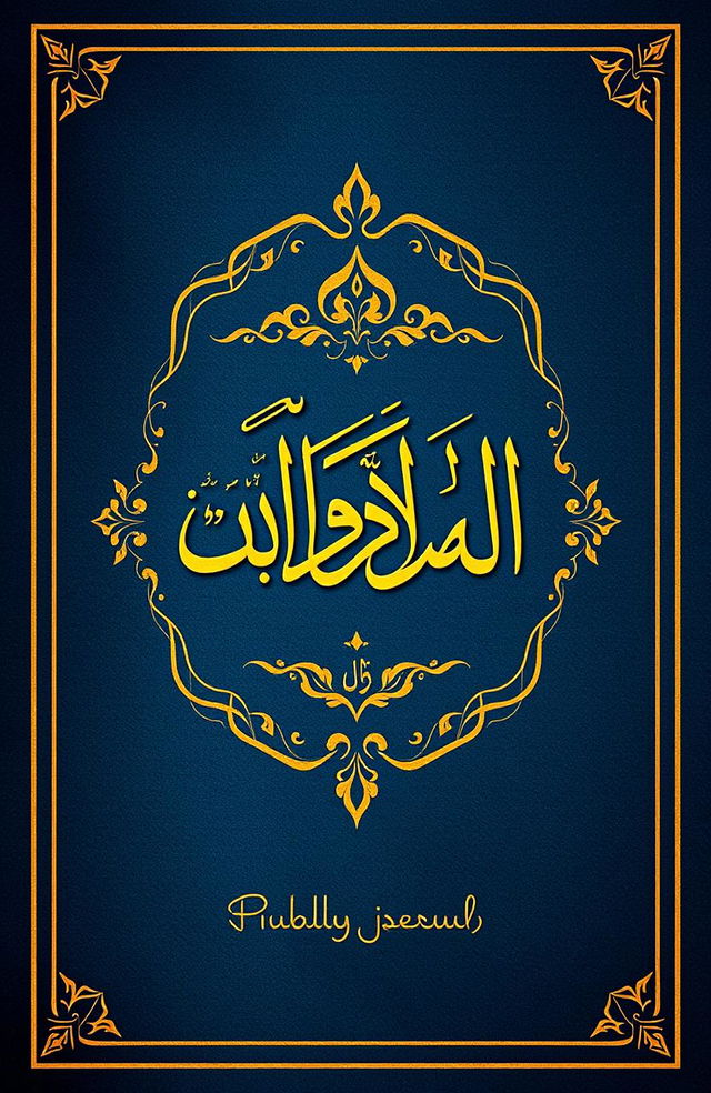 A book cover design for a poetry collection titled "حسن المقال في ترتيب الأكفار" (The Elegance of Discourse in Organizing Disbelievers)