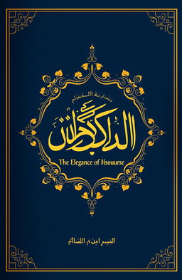 A book cover design for a poetry collection titled "حسن المقال في ترتيب الأكفار" (The Elegance of Discourse in Organizing Disbelievers)