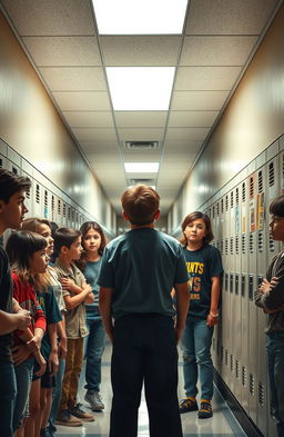 A powerful visual representation of bullying in a school setting
