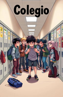 A powerful and emotive school scene depicting bullying in a high school environment