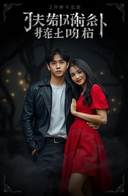 A moody, atmospheric cover showing Jungkook and Delilah in a dramatic scene
