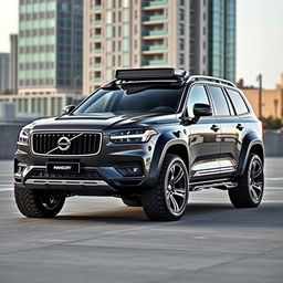 A Volvo xQc 900 designed to resemble a modified Mansory car, featuring sleek aerodynamic lines and an aggressive stance