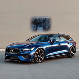 A luxurious Volvo car designed as the xQc 900, modified with Mansory style features