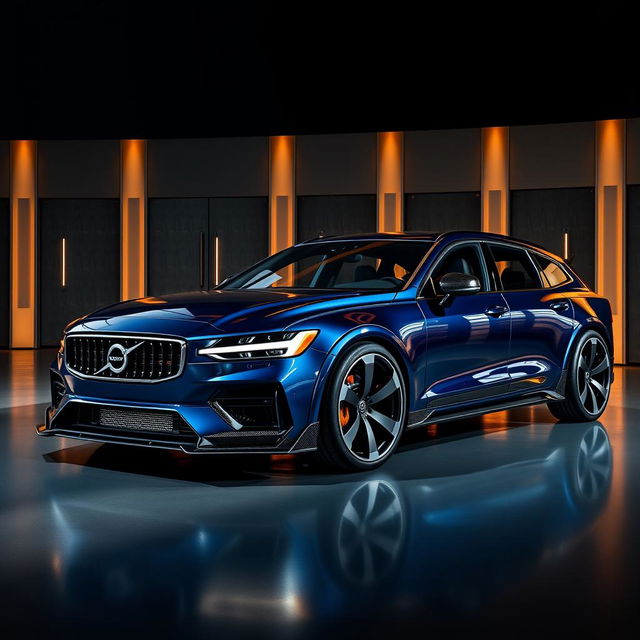 A luxurious Volvo car designed as the xQc 900, modified with Mansory style features