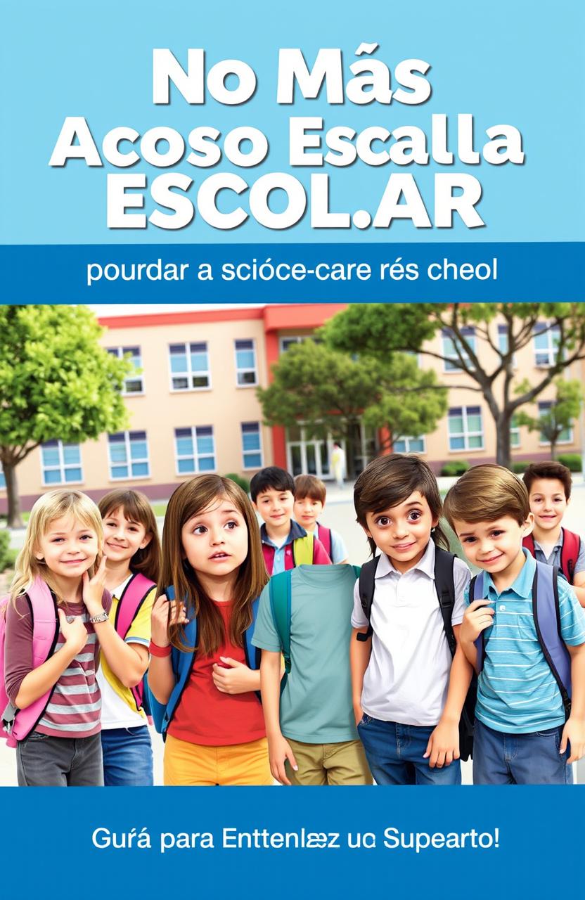 A thought-provoking ebook cover depicting a school scene addressing the theme of bullying