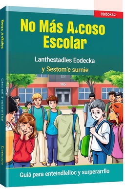 A thought-provoking ebook cover depicting a school scene addressing the theme of bullying