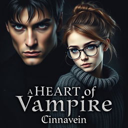 A dark romance book cover featuring a beautiful male vampire with a strong jawline and mid-length hair, exuding a fierce warrior look