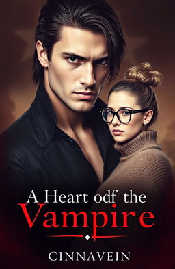 A captivating dark romance cover featuring a strikingly beautiful male vampire with a strong jawline and middle-length dark hair, exuding a warrior-like presence