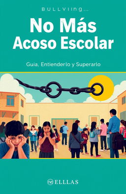 A poignant cover design featuring a school environment that highlights the theme of bullying