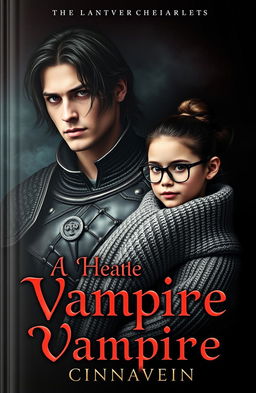 A captivating book cover depicting a dark romance scene