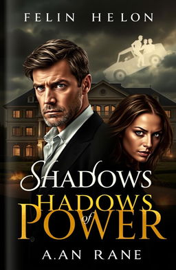 A dramatic book cover design illustrating the powerful themes of manipulation and betrayal