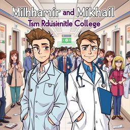 An illustration for a story titled 'Mikhamir and Mikhail: Talban in Medical College