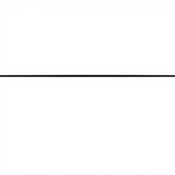 A minimalistic straight black line sharply contrasting against a pristine white background, creating a clean and modern visual
